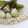 Long Pearl Necklace 7mm AA Baroque 60 Inches Pearl Necklace Costume Jewelry